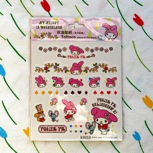 Vintage Sanrio My Melody In Wonderland - Temporary tattoos 2005